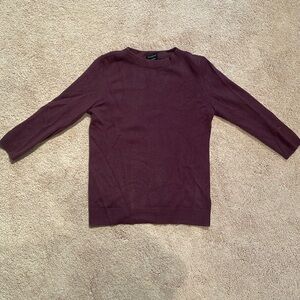 Talbots purple cashmere crew neck sweater, size Small